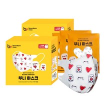 뷰라뷰 3D형 뚜니 마스크 1-3세용, 50매입, 2박스, 하뚜