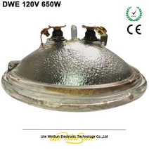 Litewinsune 6PCS Par Lamp GE DWE 120V 650W 할로겐 메탈 할라이드 램프 소스 극장 청중 블라인더 조명, 한개옵션0