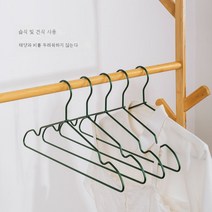 ZZJJC 우주 알루미늄 옷걸이 건조대 가정용 빨래 건조대 헴라인 행거 걸이 방풍옷걸이와 옷걸이, 무광 그린 10입 (솔리드)가), #N/A