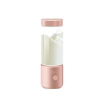 가정용 블렌더 미니 휴대용 과즙 기 USB 전기 우유 과일 기계 스무디 김종국믹서기, 분홍