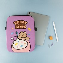 [올뉴프레임] 자수 노트북 파우치 시리얼, Teddy Bears