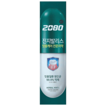2080 진지발리스 허벌민트 치약, 150g, 4개
