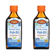 1+1 칼슨랩스 키즈 노르웨이산 오메가3 오렌지맛 800mg 200ml 80일분 2병, 1개, 기본