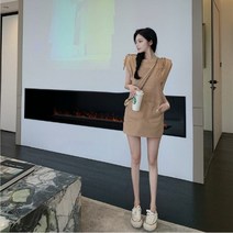 시크 소녀 키 작은 줄임 벨티드 스커트 캐주얼 이너 민소매 톱 셔츠 상하의 여성 세트 데님 라운드 캐쥬얼 코디