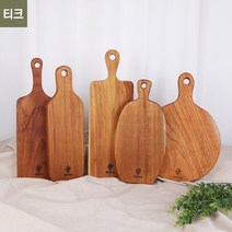 디앤우드 티크 플레이팅도마 5종모음 - 손잡이, 5호 (T31) 23000원