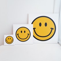 코메샵 초대형 캔버스액자 스마일그림 사과 해바라기 60cm 배전함 두꺼비집 가리개, 11 꽃스마일 분홍색배경