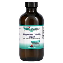 뉴트리콜로지 Nutricology 염화마그네슘 액체 8 액량 온스 (236 밀리리터) US직배송, 1패키지, 상세설명 내 표시사항 참고