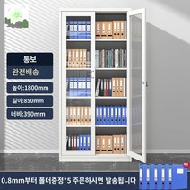철제 정리함 사무실 서류 회사 서랍 대형 수납장 도화지 보관함, 통유리 파일 캐비닛(전체 선적), 1.1mm
