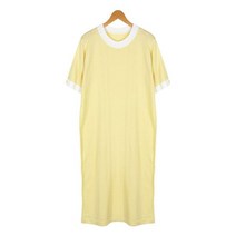 비아인츠 노트OPS 라운드넥 반팔 롱 니트 원피스