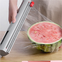 슬라이딩 랩커터기 랩포장 주방소품 자르기 수동 랩커팅기 보관 간편한 반영구적사용, 핑크, 1개