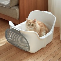 모노모그 스윙캣 반자동 오픈 대형 고양이 화장실, 스윙캣1세트-민트블루