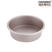 쉐프메이드 6인치 원형 케익팬 틀 1호 (일체형) 지름 15.3cm x 높이 5cm, 1개