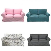 이케아소파커버 이케아 EKTORP 엑토르프 2인용 패브릭 맞춤 쇼파 커버, 05_다크블루 005-41