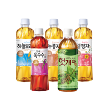 차음료 5종 모음 500ml 페트 12개 하늘보리 결명자차 자색옥수수수염차 헛개차, 03.맑게우려낸 누룽지차 500ml x
