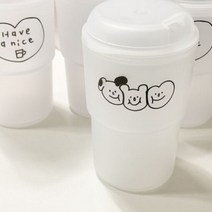 사심굿즈 사심프렌즈 월머그 텀블러 (반투명), 단품