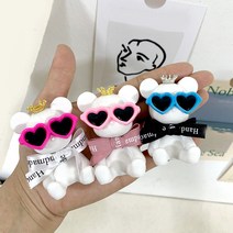 핸드메이드 베어브릭 석고방향제 답례품 돌 결혼식, 연핑크, 블랙체리