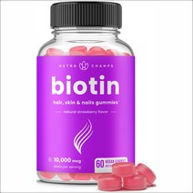 뉴트라챔프 비오틴 구미 10000mcg 60개