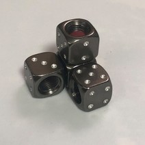 자전거 페달 핸들 크랭크 부품 주사위 스타일 타이어 밸브 스템 캡 자동차 니플 캡 커버 에어 방진 휠 오, 08 Grey