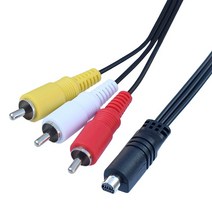 영상 비디오 av 케이블 소니 dv용 컴포지트 비디오 av rca 디지털 카메라 캠코더 케이블에 10핀, 검은색, 1.2m