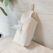 제이홈 걸이형 린넨 각티슈커버, 아이보리