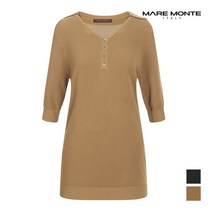 [마레몬떼] 여성 브이넥 카라 니트_M206MKT25P0