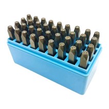 홈공방 금속펀치 가죽공예 보석공예 스탬핑 36pcs 숫자 및 문자 세트 가죽 에 철강 키트, 없음