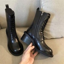 앤마틴 부츠 여성 인스타운 힐 봄가을 통굽 여름 부티 자녀 싱글부츠