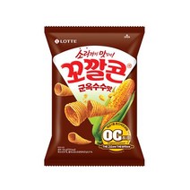롯데 인간사료 스낵바 봉지 과자 꼬칼콘 군옥수수맛 134g 3봉 사무실다과 홈파티 1, 25개