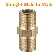 나사 가공기 파이프 호스 압착기 배관 공압 배관 황동 파이프 피팅 수나사 암나사 1/8 "1/4" 3/, 05 I Male to Male_04 1/2
