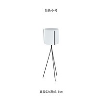북유럽 철제 플랜트박스 받침대 인테리어 원형, 화이트 S