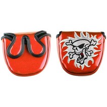 일본직발송 9. セレクトプラザ 고급 pu 가죽 퍼터 커버 자석 타입 개폐 말렛 타입 센터 샤프트에 적합 스, One Size_One Color, One Color