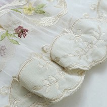 거실 인테리어 암막 쉬폰 커텐 럭셔리 목가적 인 꽃 자수 얇은 명주 그물 여자 침실