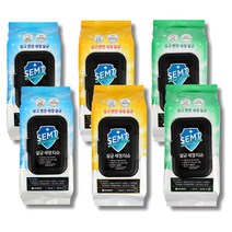 LG생활건강 SEMT 다용도 살균 세정 티슈 50매 x 6 (레몬향2 + 오렌지향 2 + 플로랄향 2) | LG Healthcare Multiple Cleaning Wipes