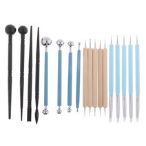 YSSHOP 18pcs 모델링 폴리머 클레이 도자기 조각 도구 세트, 다색