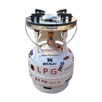 LPG 가스통 3kg + 국산 해바라기버너 세트 2020년 제조 캠핑용 야외용, 1) 3kg가스통+스텐레스버너+랜덤스티커