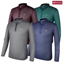 [MADE IN KOREA] 프리미엄 골프 라인 남성 반집업 긴팔 티셔츠 SGT008M