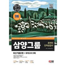 시대고시기획 2023 삼양그룹 온라인 인적성검사, 없음