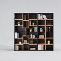 셀란 높은 6단 책장 세트 (착불), 색상:아카시아