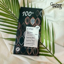 비바니 유기농 무설탕 카카오 100% 비건 다크초콜릿, 80g, 1개