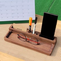원목테스크트레리 문구정리대 핸드폰 연필 명함수납 도장꽂이