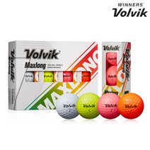 볼빅 맥스롱 12구 더즌 MAXLONG, 컬러(화이트/옐로우/핑크/오렌지)