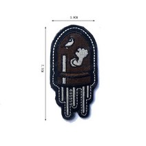 미군계급장 Planet Angry Flying FBomb 배지 모든 상어 총알 전술 패치 가방 재킷 및 장비에 PVC 아플리케 부착 한 가지 크기, 4.B hook and loop