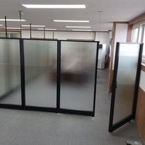퍼니스원 60t불투명 강화유리파티션 높이2000, 불투명 w 1200