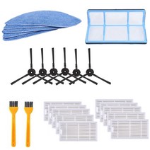 아이 라이프 (iLife) V5 V5S V3 V3S V5Pro V50 V55 X5 V5S 진공 로봇 청소기 부품 사이드 브러쉬 차 먼지 필터 청소 HEPA 필터, 보여진 바와 같이, 하나