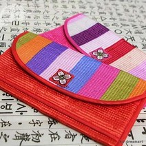 무지개 카드 겸용 지갑 / 전통 설지갑 어버이날 용돈 박스 봉투 돈봉투 장지갑 설날 명절 추석 선물 한국 외국인 기념품 한복, 무지개 카드겸용 지갑-옐로우