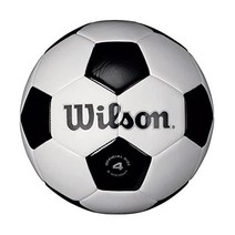 축구 볼 윌슨 전통 축구공, Size 3, Black/White, Soccer Ball, Size 5