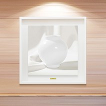 위아트 다복 행복을 담다 돈들어오는 풍수액자 달항아리그림 기획전, 3.홍황빛 달항아리