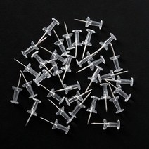 비투비월드 문구존 투명 푸쉬핀 35p세트/사무용 압정 압침 장구핀, 단품