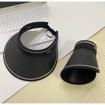 자외선차단 접이식 썬캡 햇빛차단 라탄 밀짚 모자