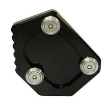 오토바이 킥 스탠드 발 사이드 확장 패드 플레이트 혼다 NM-4 CB250F CBR300R 2014 2016 2018, 01 Black